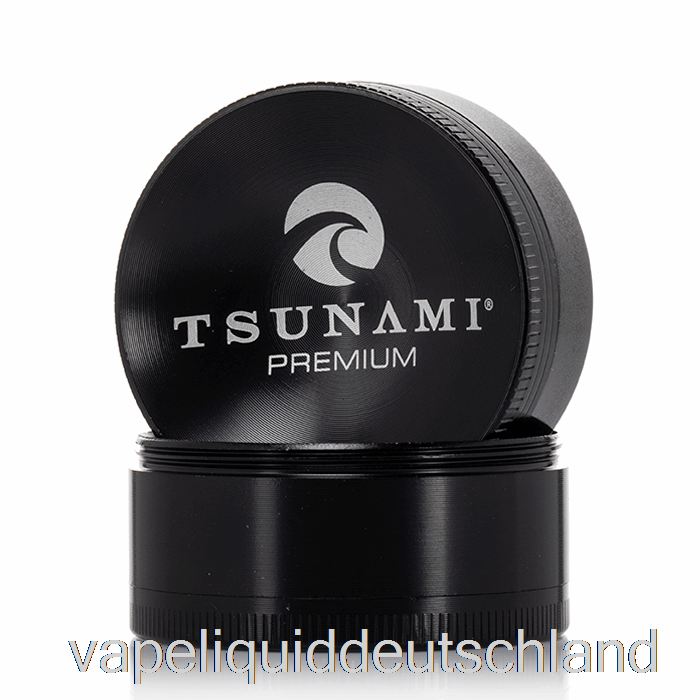 Tsunami 1,9 Zoll 4-teiliger Versenkter Top-Grinder Schwarz (50 Mm) Vape Liquid